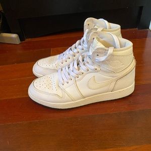 White Perforated Jordan 1 High